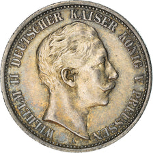 Coin, German States, PRUSSIA, Wilhelm II, 2 Mark, 1905, Berlin, AU(55-58)