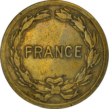 Moeda, França, France Libre, 2 Francs, 1944, Philadelphia, EF(40-45), Latão