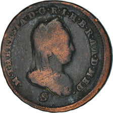 Moneta, STATI ITALIANI, MILAN, Maria Theresa, Soldo, 1777, Schmollnitz, B+