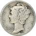 Moneta, USA, Mercury Dime, Dime, 1924, U.S. Mint, Philadelphia, VF(30-35)