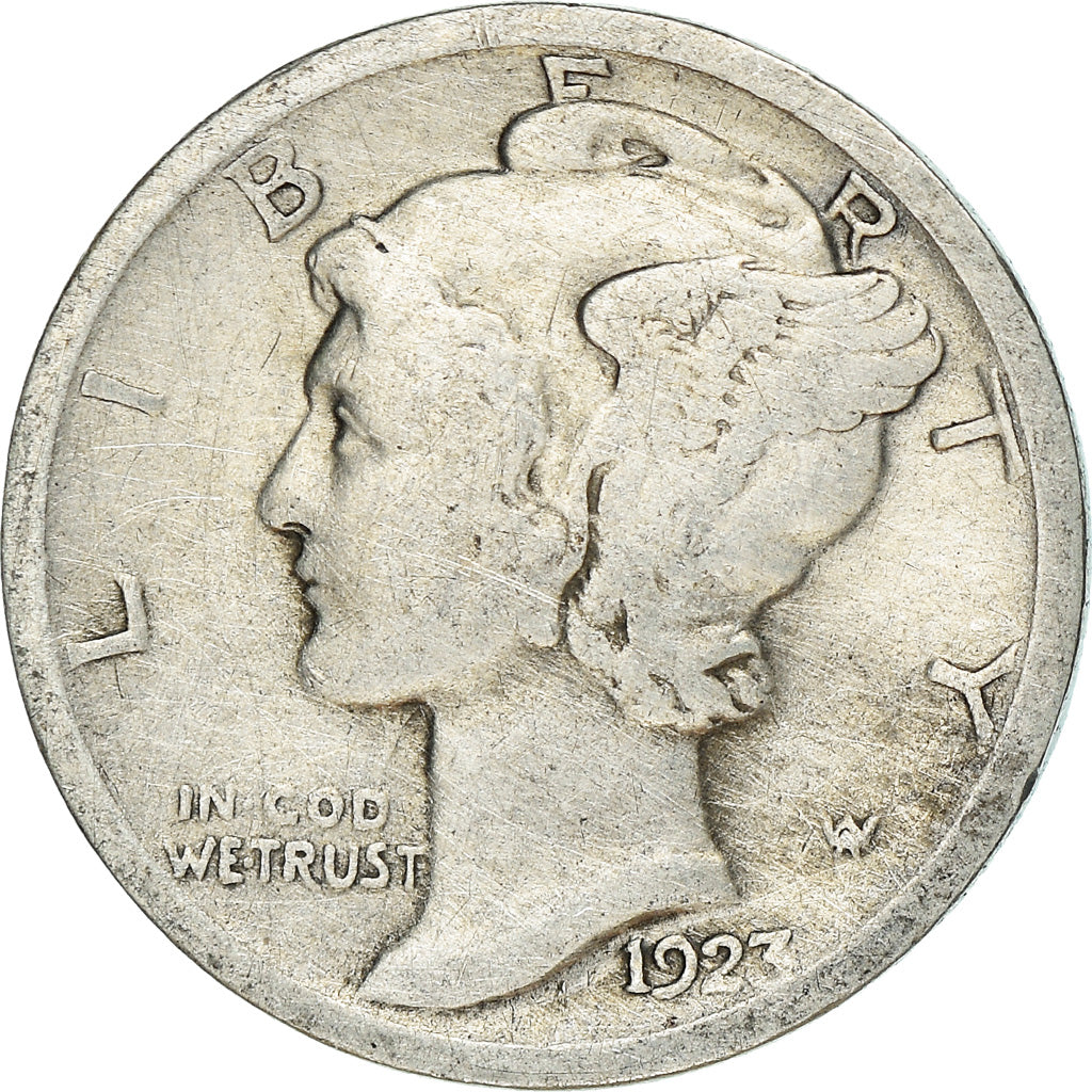 Münze, Vereinigte Staaten, Mercury Dime, Dime, 1923, U.S. Mint, Philadelphia