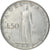 Münze, Vatikanstadt, Pius XII, 50 Lire, 1958, Roma, SS+, Stainless Steel