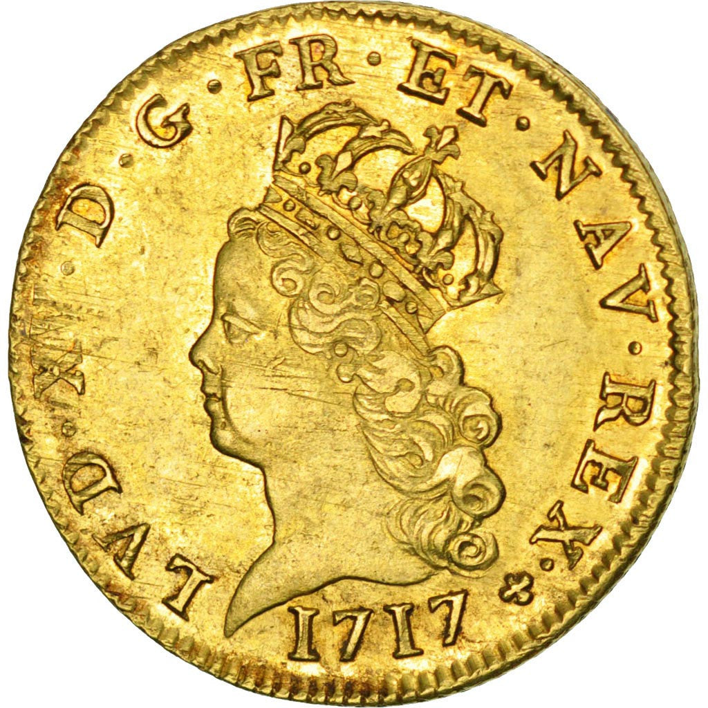 Moneta, Francia, Louis XV, Louis d'or de Noailles, 2 Louis D'or, 1717, Paris
