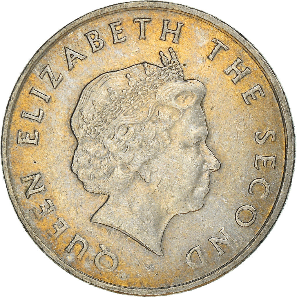 Coin, East Caribbean States, Elizabeth II, 25 Cents, 2004, British Royal Mint
