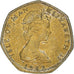 Moneda, Isla de Man, Elizabeth II, 20 Pence, 1982, MBC, Cobre - níquel, KM:90