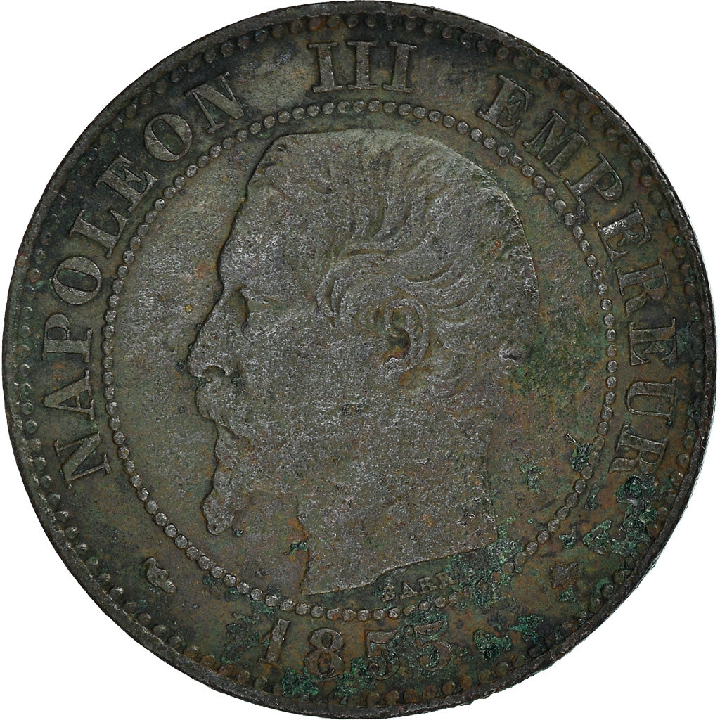 Coin, France, Napoleon III, Napoléon III, 2 Centimes, 1855, Strasbourg