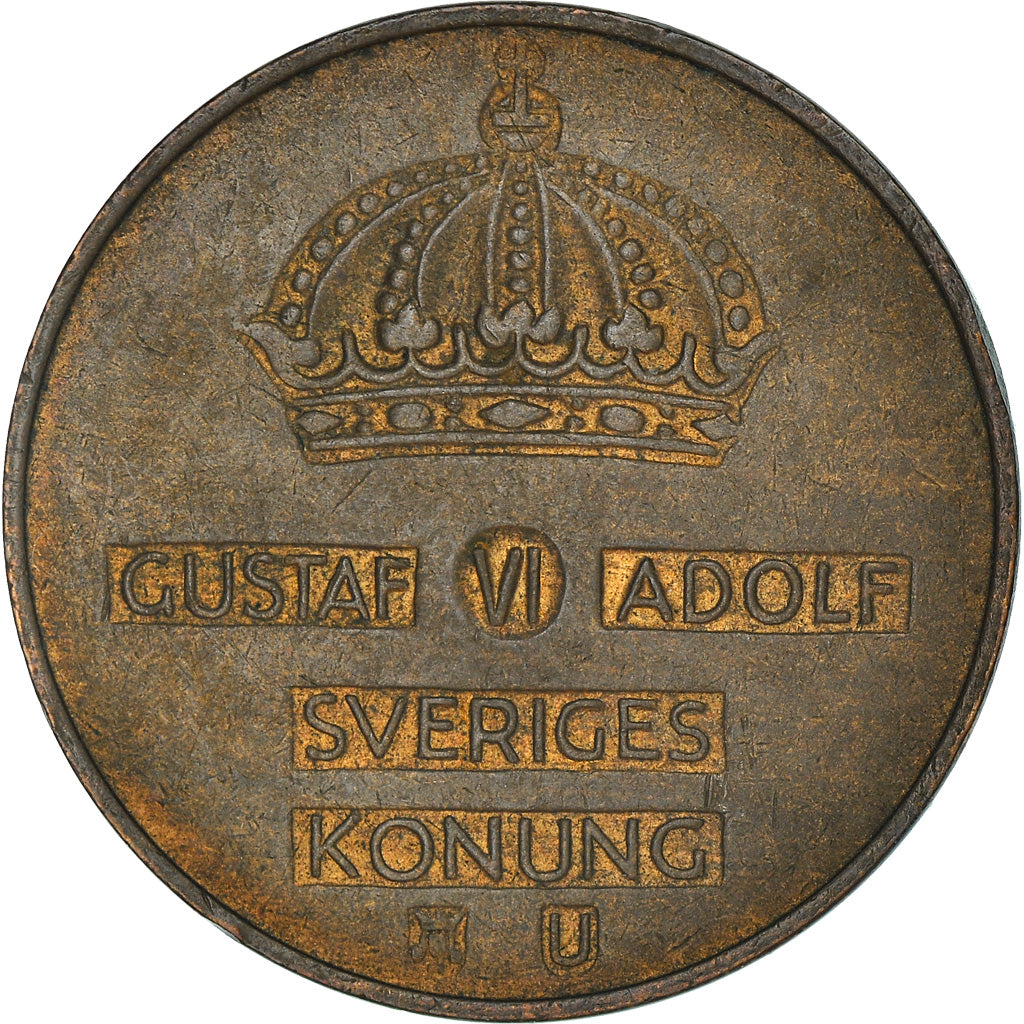 Munten, Zweden, Gustaf VI, 5 Öre, 1964, ZF+, Bronze, KM:822