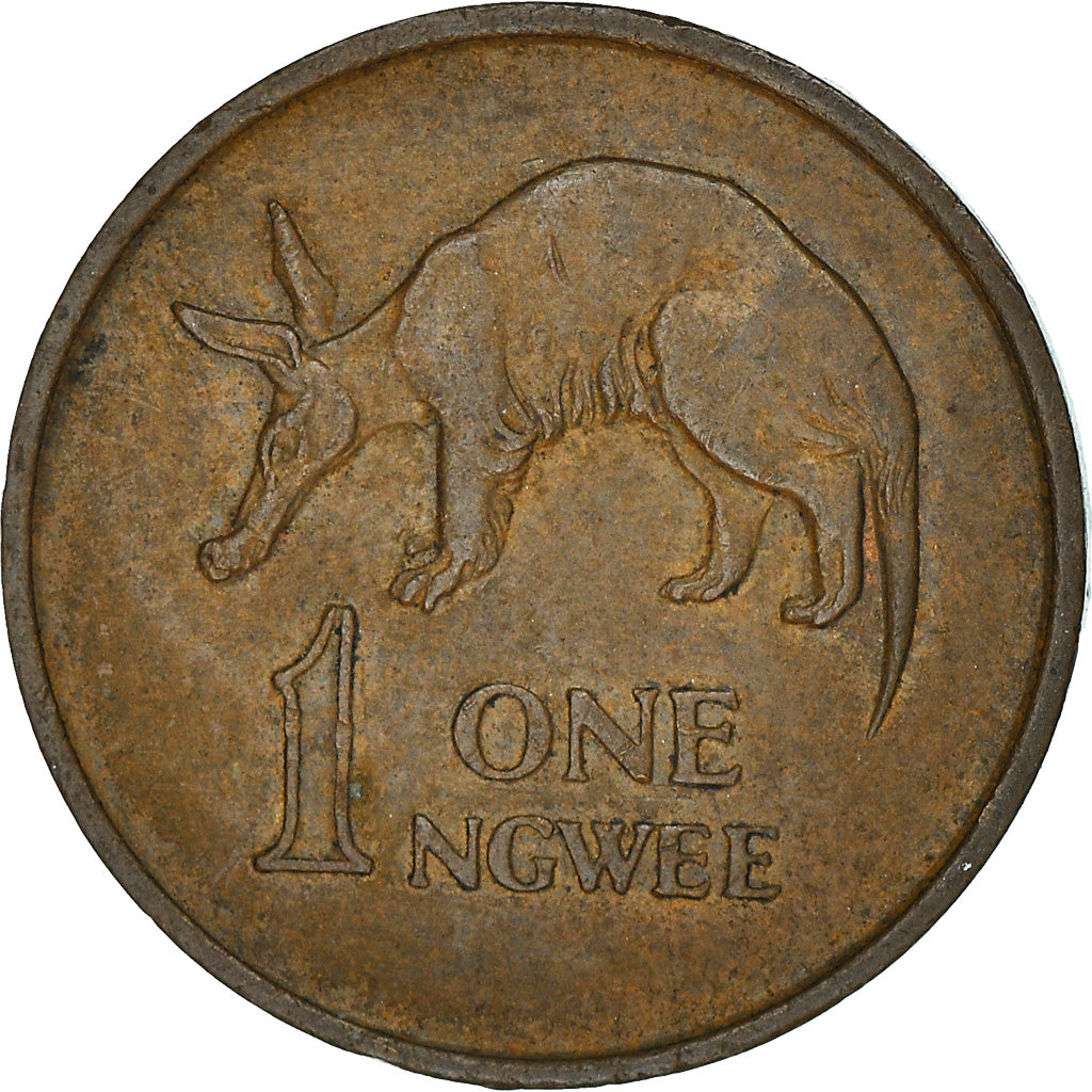 Coin, Zambia, Ngwee, 1972, British Royal Mint, EF(40-45), Bronze, KM:9