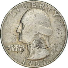 Coin, United States, Washington Quarter, Quarter, 1967, U.S. Mint, Philadelphia