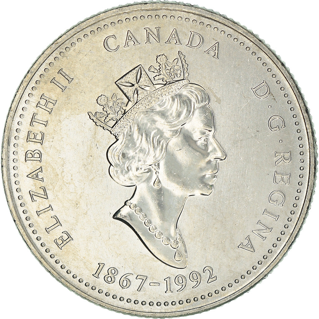 Coin, Canada, Elizabeth II, Saskatchewan, 25 Cents, 1992, Royal Canadian Mint