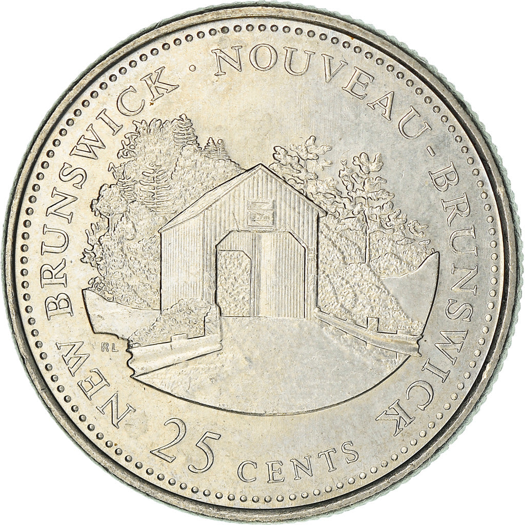 Coin, Canada, Elizabeth II, 25 Cents, 1992, Royal Canadian Mint, Ottawa