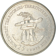 Coin, Canada, Elizabeth II, 25 Cents, 1992, Royal Canadian Mint, Ottawa