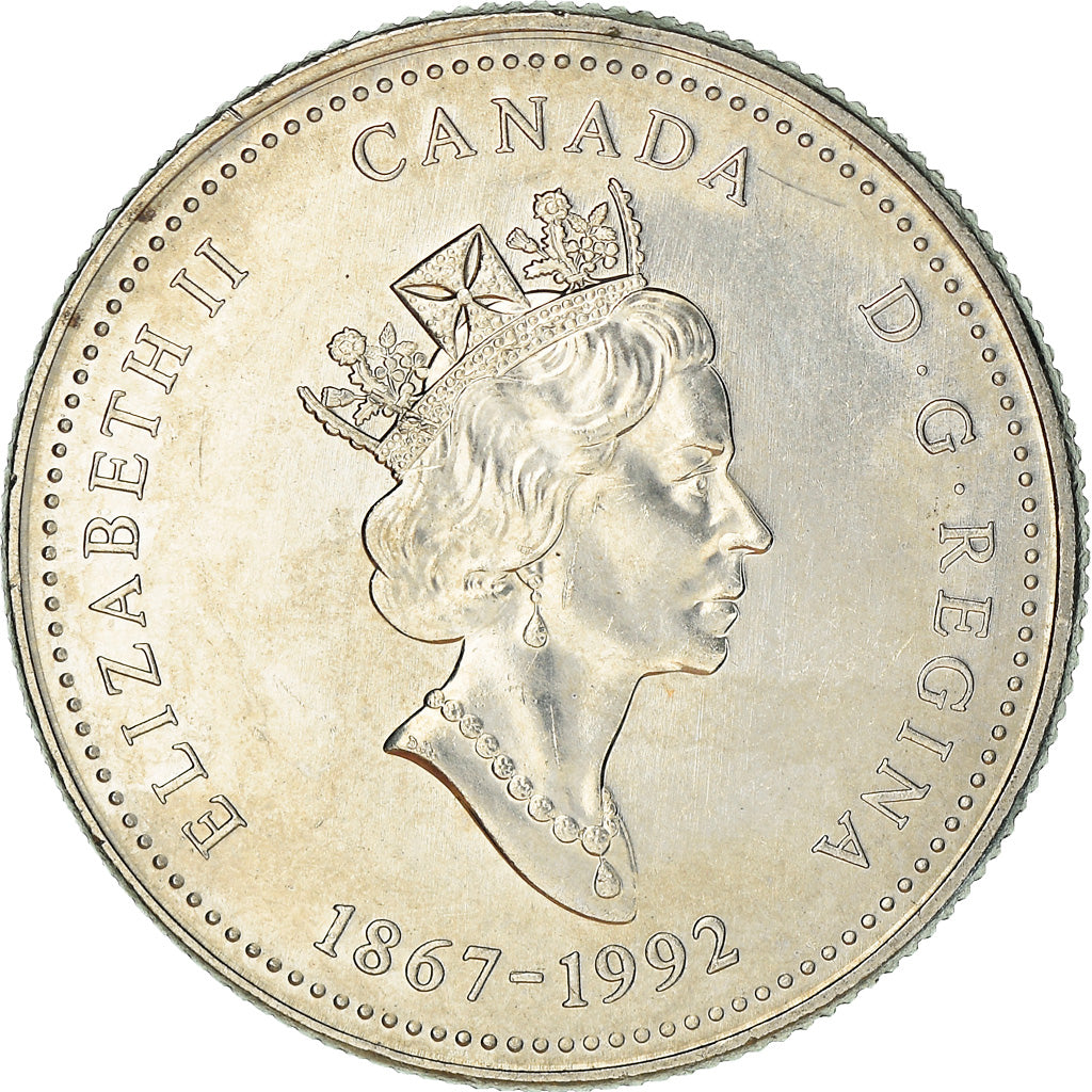 Moneda, Canadá, Elizabeth II, Alberta, 25 Cents, 1992, Royal Canadian Mint