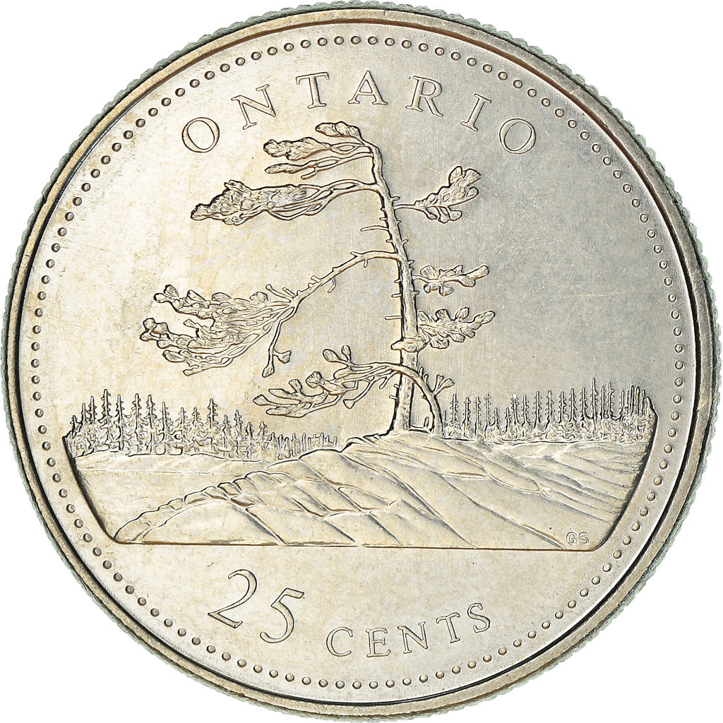 Coin, Canada, Elizabeth II, 25 Cents, 1992, Royal Canadian Mint, Ottawa