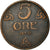 Moneta, Norwegia, Haakon VII, 5 Öre, 1951, Kongsberg, AU(50-53), Bronze, KM:368