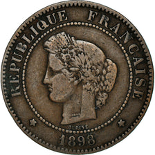 Coin, France, Cérès, 5 Centimes, 1898, Paris, EF(40-45), Bronze, KM:821.1
