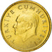 Münze, Türkei, 50 Lira, 1989, UNZ+, Aluminum-Bronze, KM:987