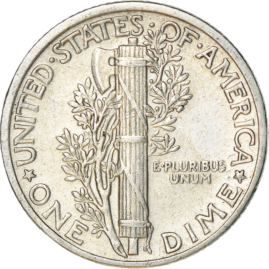 Coin, United States, Mercury Dime, Dime, 1941, U.S. Mint, Philadelphia