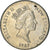 Moneda, Nueva Zelanda, Elizabeth II, 20 Cents, 1987, MBC, Cobre - níquel, KM:62