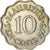 Moneda, Mauricio, Elizabeth II, 10 Cents, 1975, BC+, Cobre - níquel, KM:33