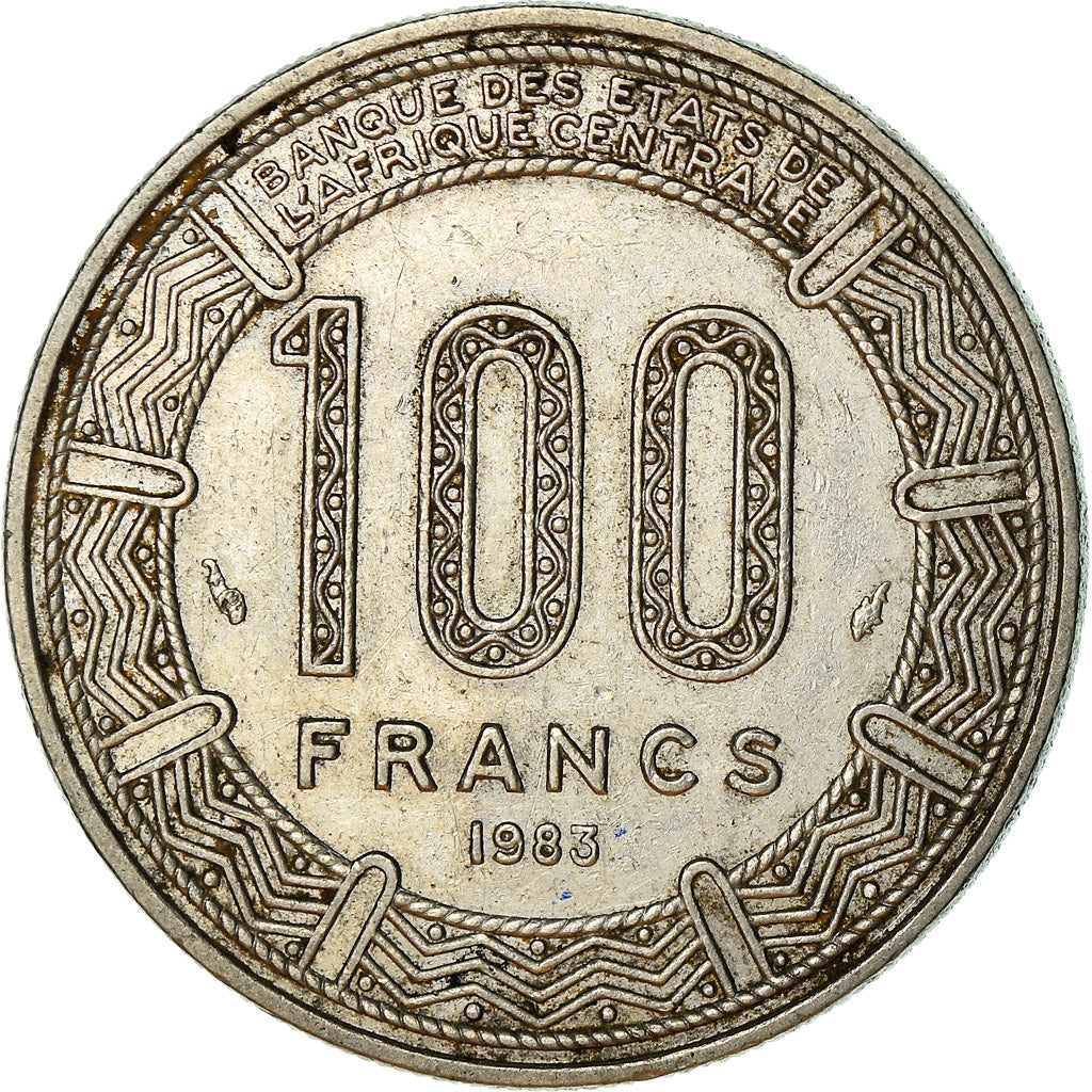 Coin, Congo Republic, 100 Francs, 1983, Paris, EF(40-45), Nickel, KM:2