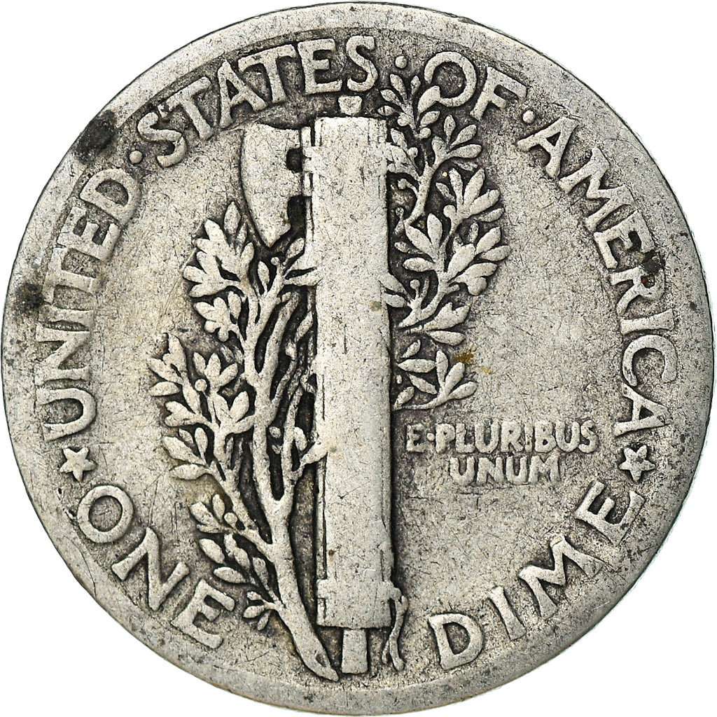 Moeda, Estados Unidos da América, Mercury Dime, Dime, 1927, U.S. Mint