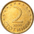 Moneda, Bulgaria, 2 Stotinki, 2000, EBC+, Latón chapado en acero, KM:238a