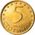 Coin, Bulgaria, 5 Stotinki, 2000, MS(60-62), Brass plated steel, KM:239a