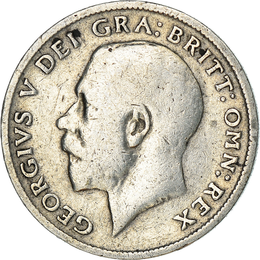 Coin, Great Britain, George V, 6 Pence, 1916, VF(20-25), Silver, KM:815