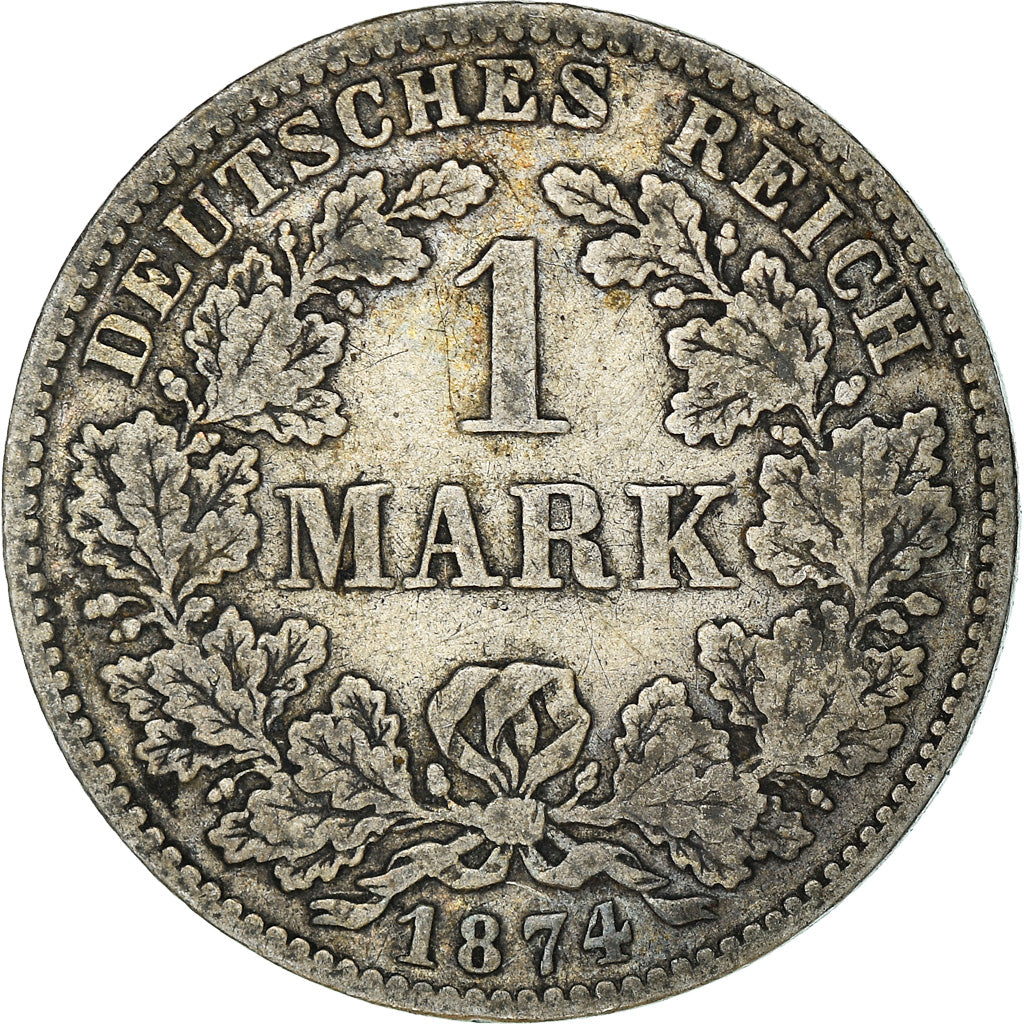 Münze, GERMANY - EMPIRE, Wilhelm I, Mark, 1874, Munich, SS, Silber, KM:7