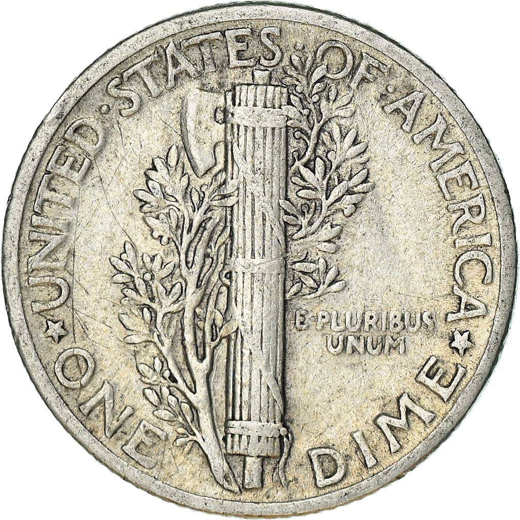 Coin, United States, Mercury Dime, Dime, 1940, U.S. Mint, Philadelphia