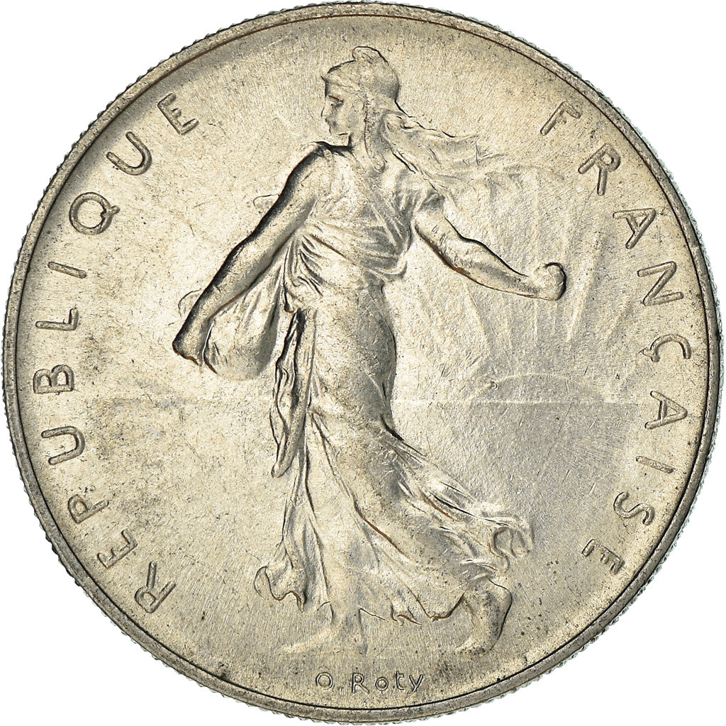 Coin, France, Semeuse, Franc, 1961, Paris, AU(50-53), Nickel, KM:925.1