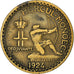 Moneta, Monaco, Louis II, Franc, 1924, Poissy, MB+, Alluminio-bronzo, KM:111