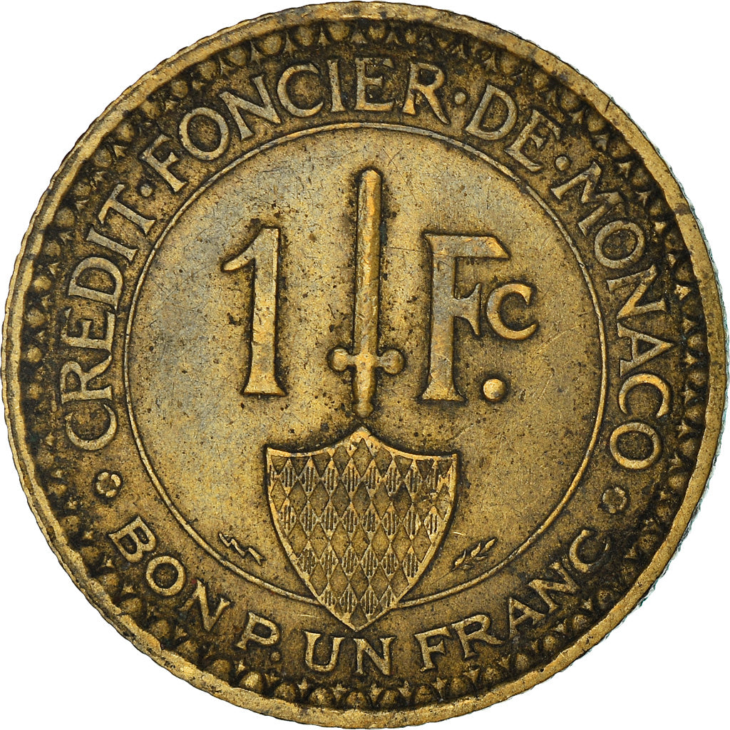 Moneta, Monaco, Louis II, Franc, 1926, Poissy, MB+, Alluminio, KM:120