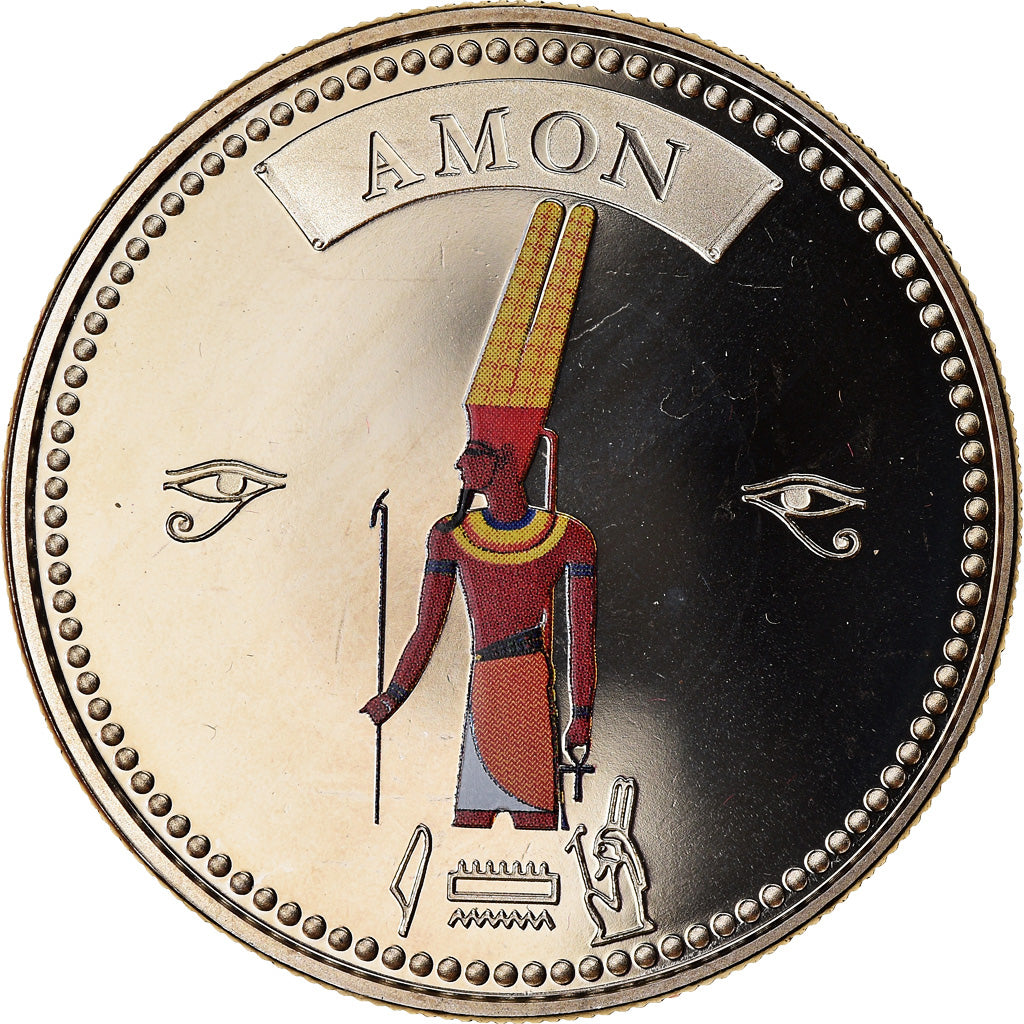 Egypt, Medal, Trésors d'Egypte, Amon, MS(65-70), Copper-nickel