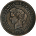 Moneta, Francia, Cérès, 5 Centimes, 1893, Paris, MB, Bronzo, KM:821.1