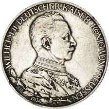 Coin, German States, PRUSSIA, Wilhelm II, 3 Mark, 1913, Berlin, EF(40-45)