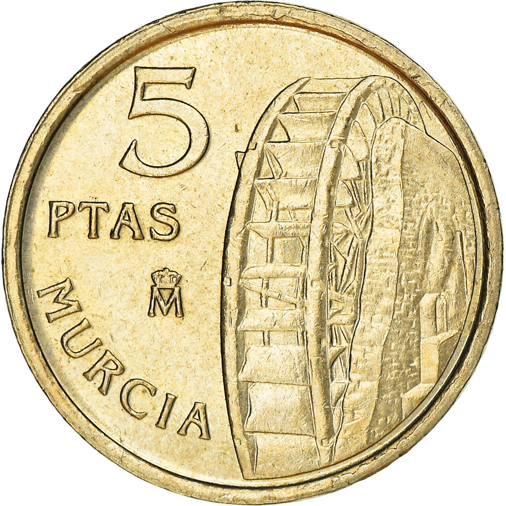 Monnaie, Espagne, Juan Carlos I, Murcia, 5 Pesetas, 1999, Madrid, SUP+