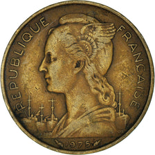 Moneda, TERRITORIO FRANCÉS DE LOS AFARS E ISSAS, 20 Francs, 1975, Paris, BC+