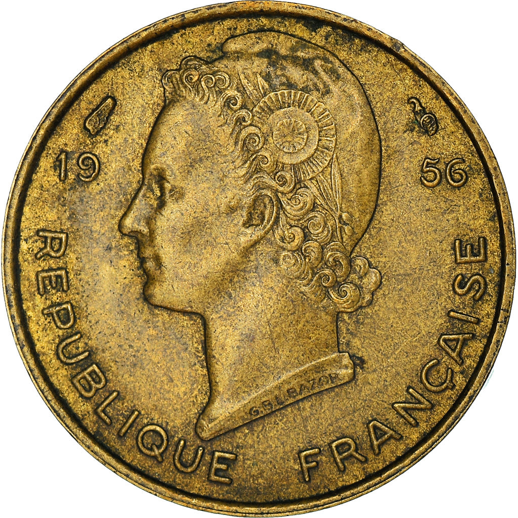 Moneta, Africa occidentale francese, 5 Francs, 1956, Paris, BB