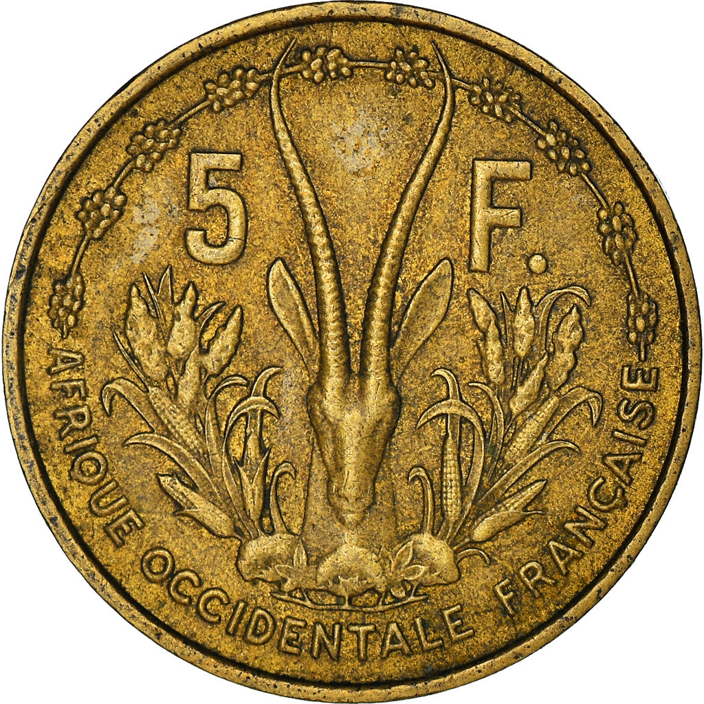 Moneta, Africa occidentale francese, 5 Francs, 1956, Paris, BB