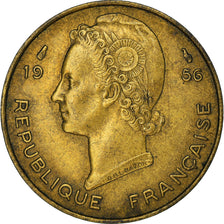 Moneta, Africa occidentale francese, 10 Francs, 1956, BB+, Alluminio-bronzo