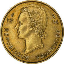 Münze, French West Africa, 10 Francs, 1956, SS+, Aluminum-Bronze, KM:6