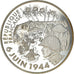 Frankreich, 1,5 Euro, D-Day, 2004, BE, STGL, Silber, Gadoury:EU103, KM:1369