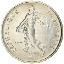 Moneta, Francja, Semeuse, 5 Francs, 1970, Paris, PRÓBA, MS(65-70), Srebro