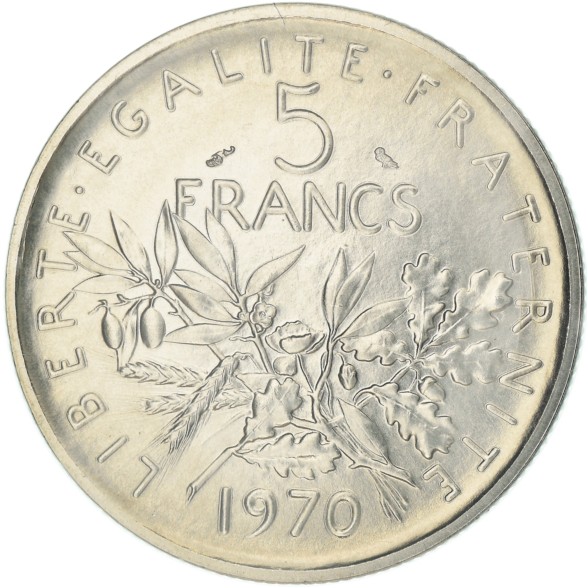 Coin, France, Semeuse, 5 Francs, 1970, Paris, ESSAI, MS(65-70), Silver, KM:E114