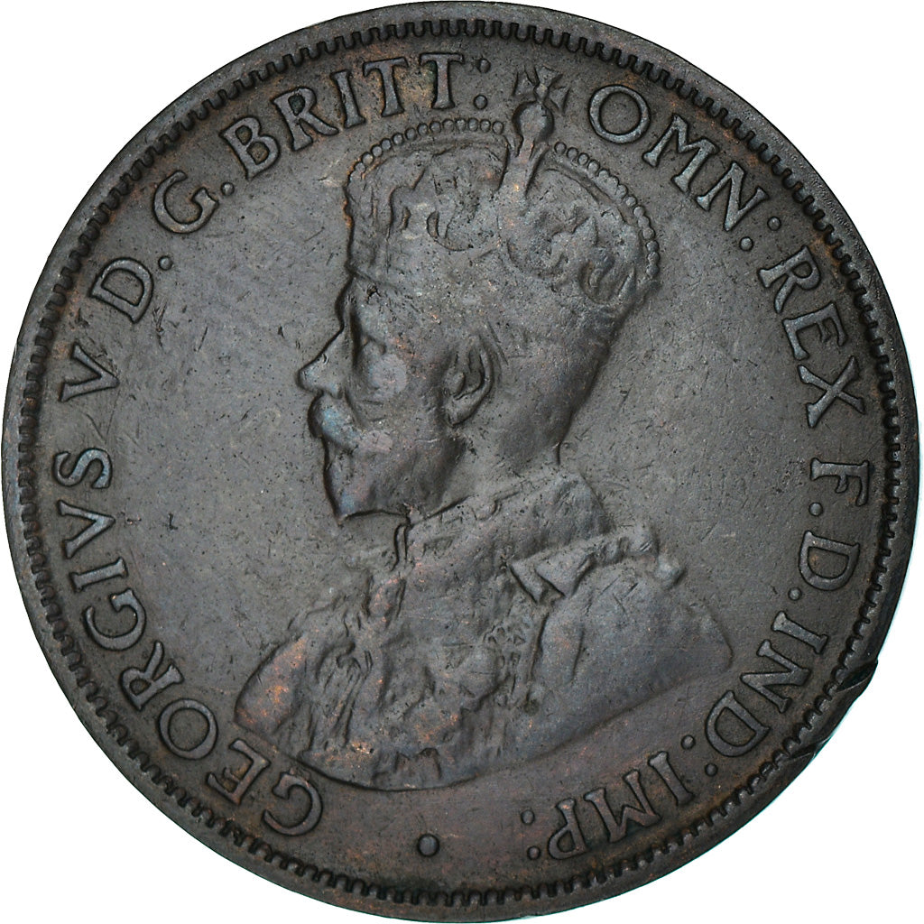 Moneta, Australia, George V, 1/2 Penny, 1914, London, BB, Bronzo, KM:22