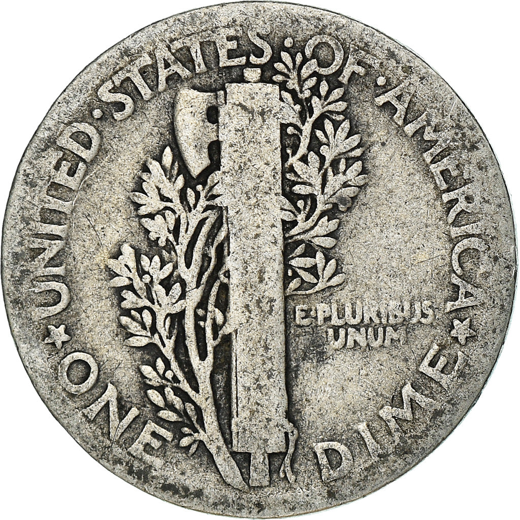 Moneta, Stati Uniti, Mercury Dime, Dime, 1924, U.S. Mint, Philadelphia, MB