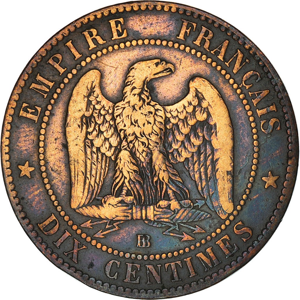 Coin, France, Napoleon III, Napoléon III, 10 Centimes, 1864, Strasbourg
