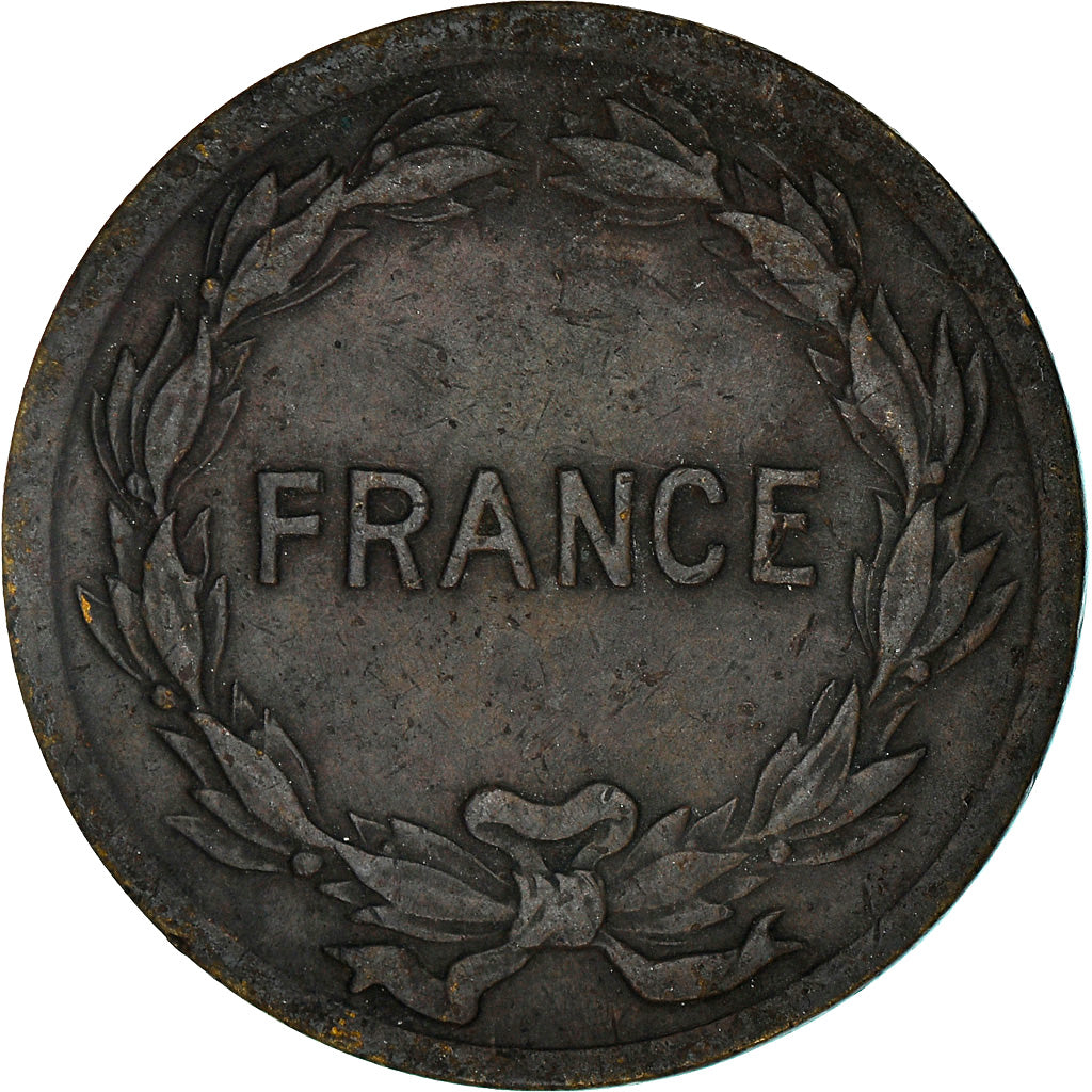 Monnaie, France, France Libre, 2 Francs, 1944, Philadelphie, TB, Laiton
